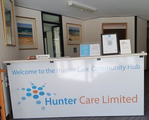 Hunter Care Ltd entrance sign compressed